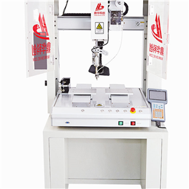 单头双Y自带屏蔽门动焊锡机